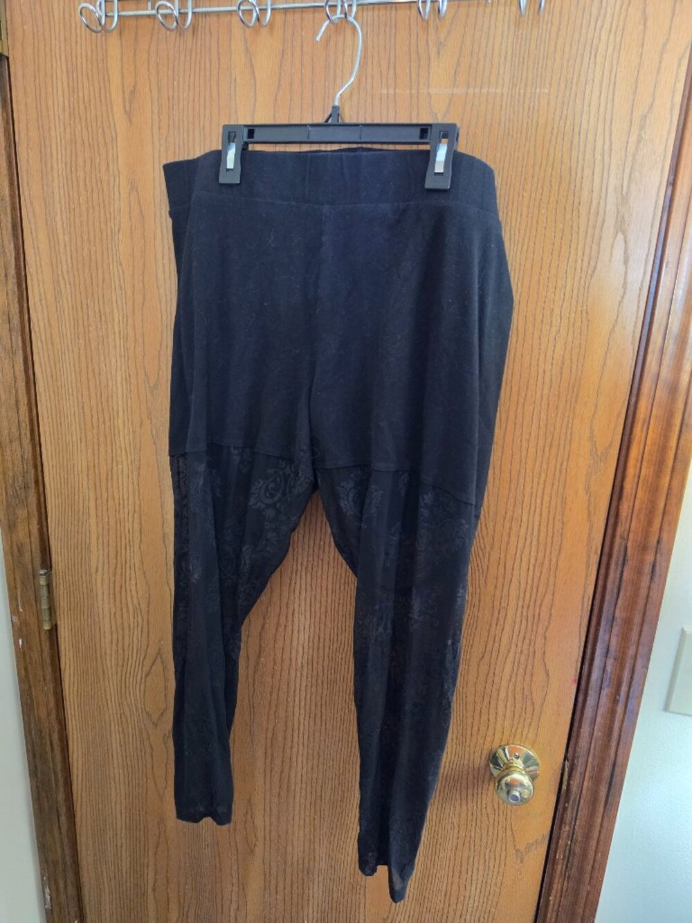 Torrid Shorts with Sheer Leggings Floral Design Black Size 3
